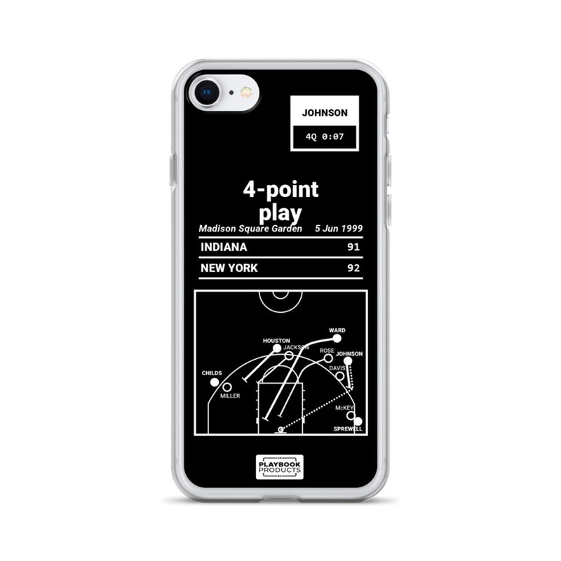 Greatest Knicks Plays iPhone Case: 4-point play (1999)