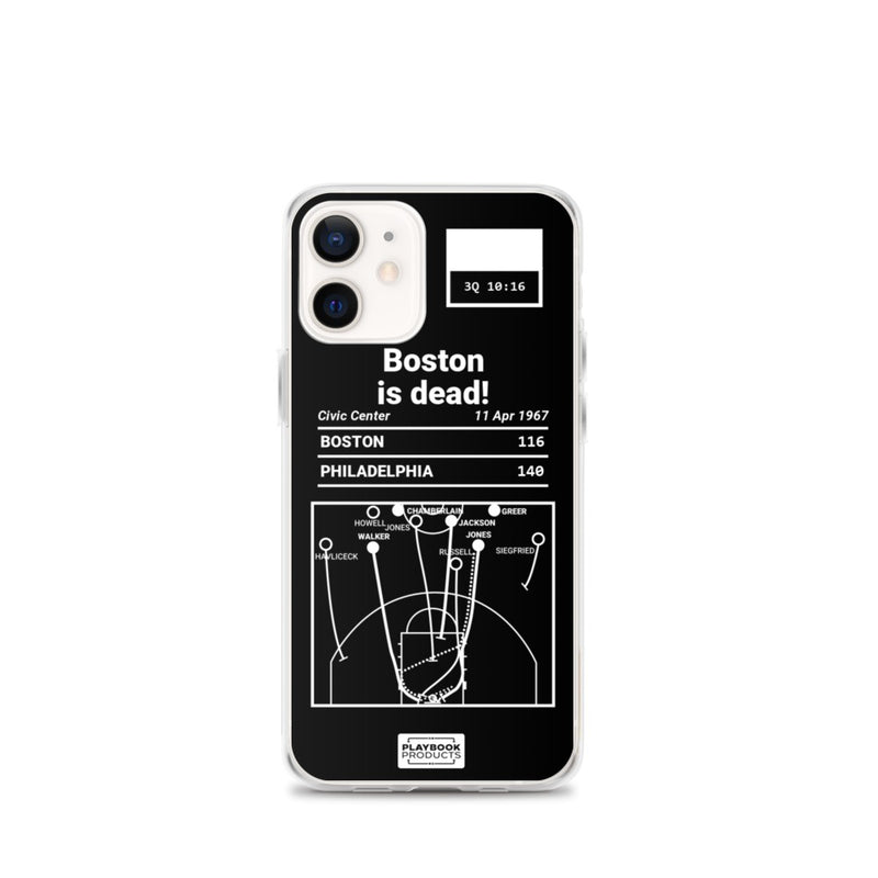 Greatest 76ers Plays iPhone Case: Boston is dead! (1967)