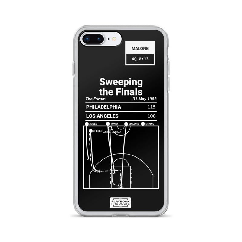 Greatest 76ers Plays iPhone Case: Sweeping the Finals (1983)