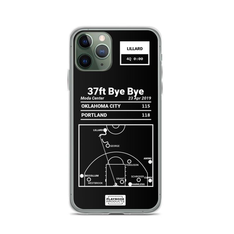 Greatest Trail Blazers Plays iPhone Case: 37ft Bye Bye (2019)