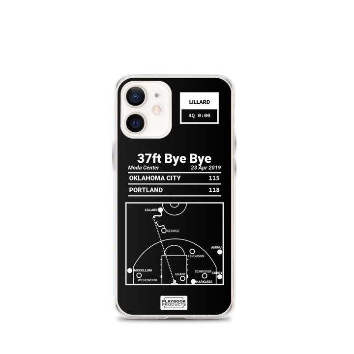Portland Trail Blazers Greatest Plays iPhone Case: 37ft Bye Bye (2019)
