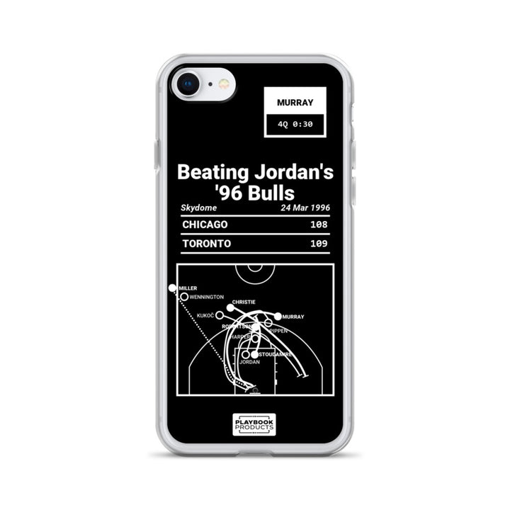 Toronto Raptors Greatest Plays iPhone Case: Beating Jordan's '96 Bulls (1996)