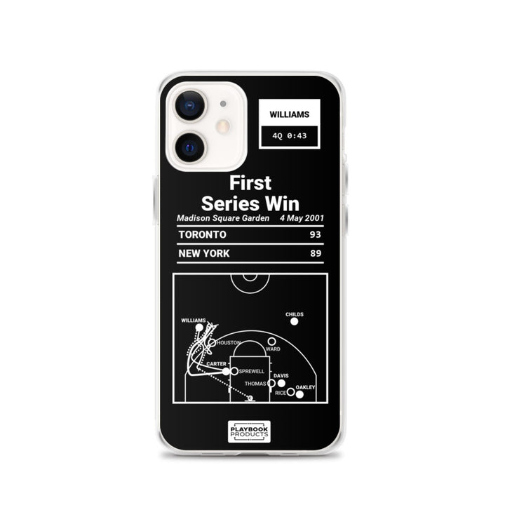 Toronto Raptors Greatest Plays iPhone Case: First Series Win (2001)