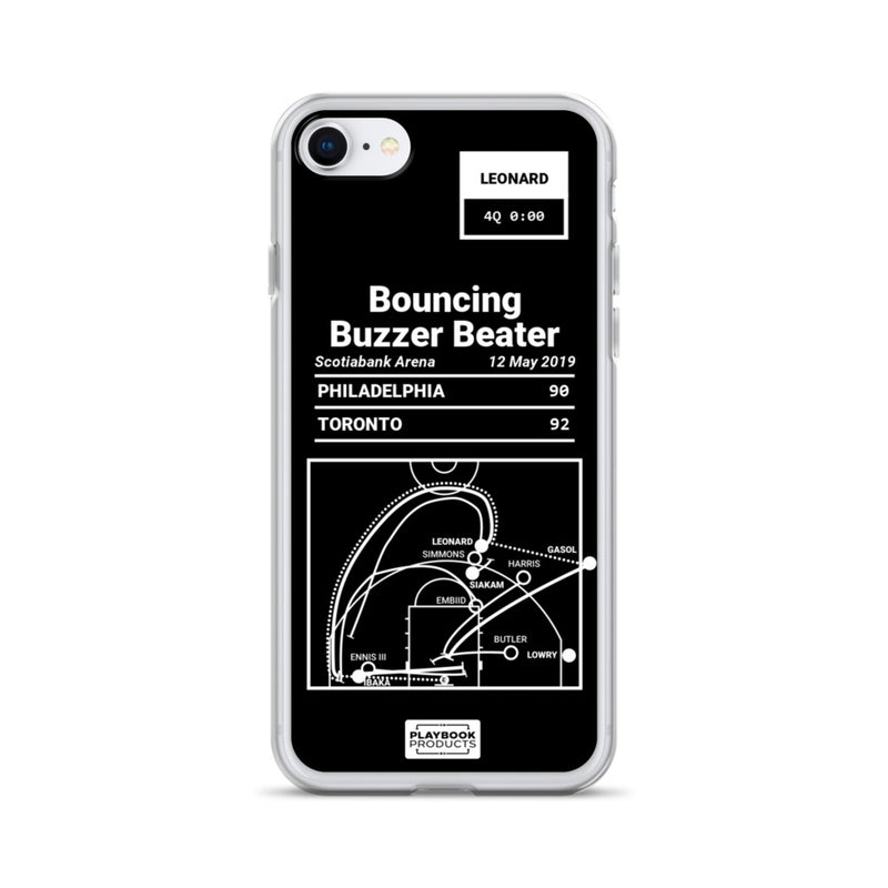 Greatest Raptors Plays iPhone Case: Bouncing Buzzer Beater (2019)