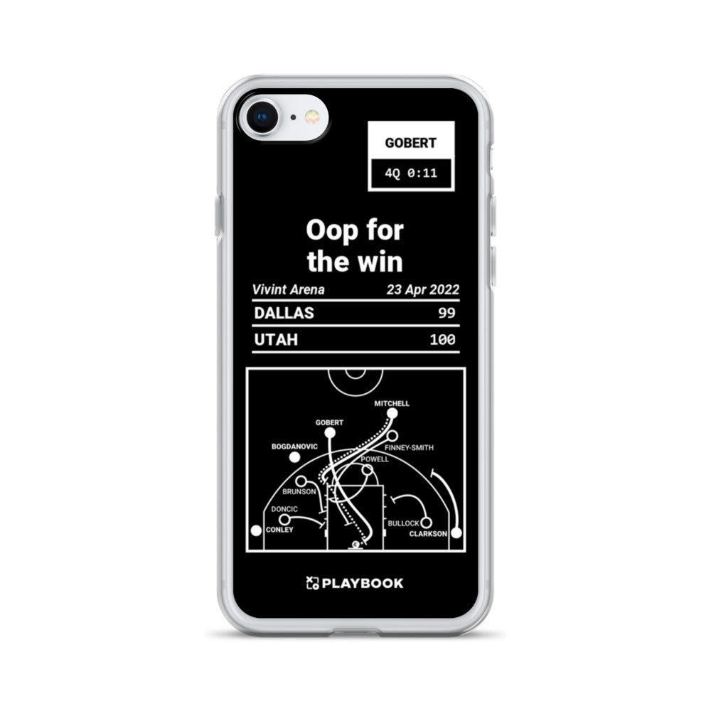 Utah Jazz Greatest Plays iPhone Case: Oop for the win (2022)