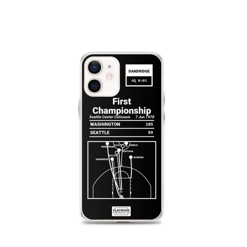 Greatest Wizards Plays iPhone Case: First Championship (1978)