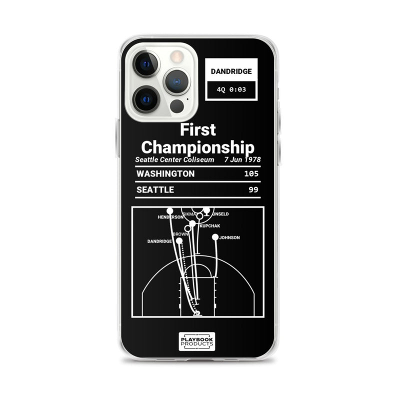 Greatest Wizards Plays iPhone Case: First Championship (1978)