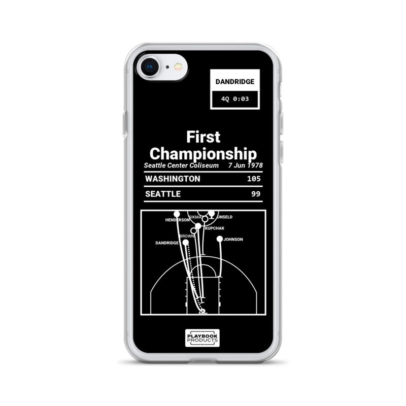 Greatest Wizards Plays iPhone Case: First Championship (1978)