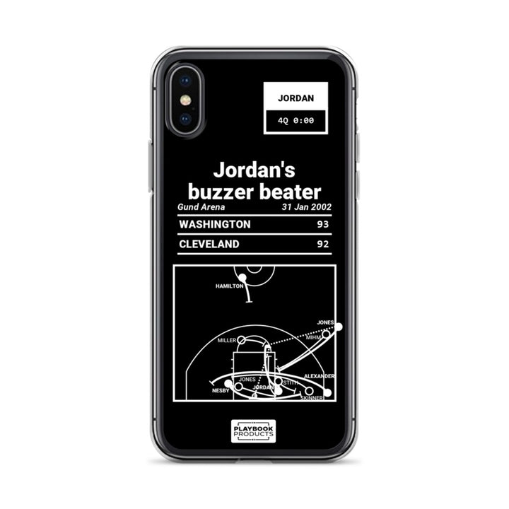 Washington Wizards Greatest Plays iPhone Case: Jordan's buzzer beater (2002)