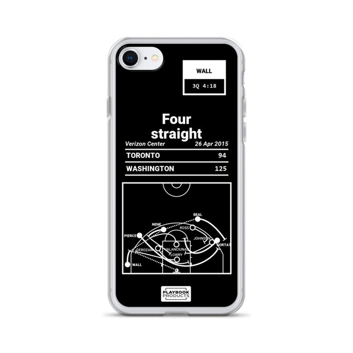 Washington Wizards Greatest Plays iPhone Case: Four straight (2015)