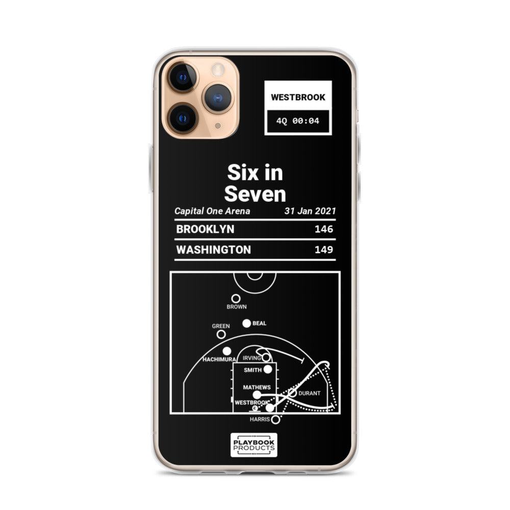 Washington Wizards Greatest Plays iPhone Case: Six in Seven (2021)
