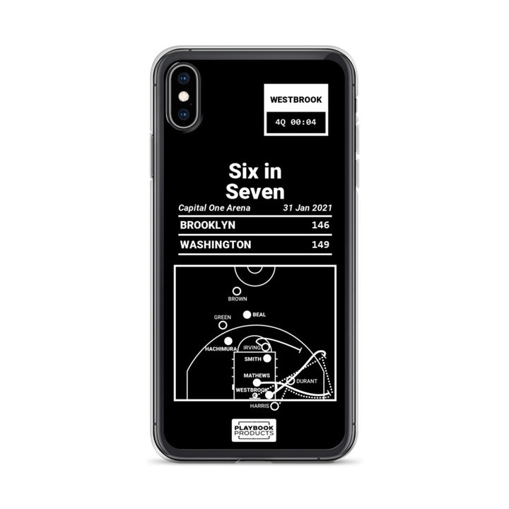 Washington Wizards Greatest Plays iPhone Case: Six in Seven (2021)