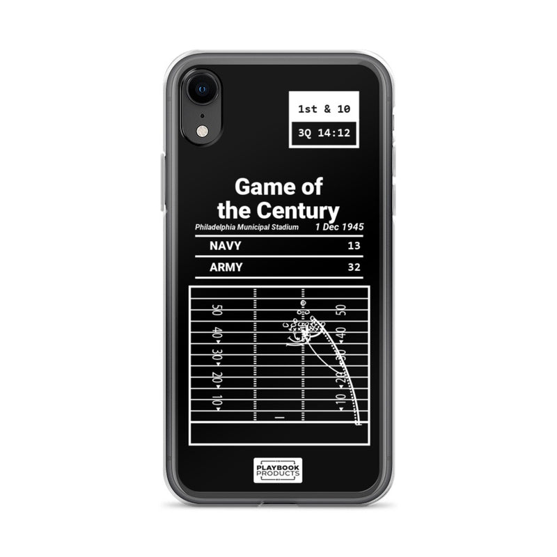 Greatest Army Football Plays iPhone Case: Game of the Century (1945)