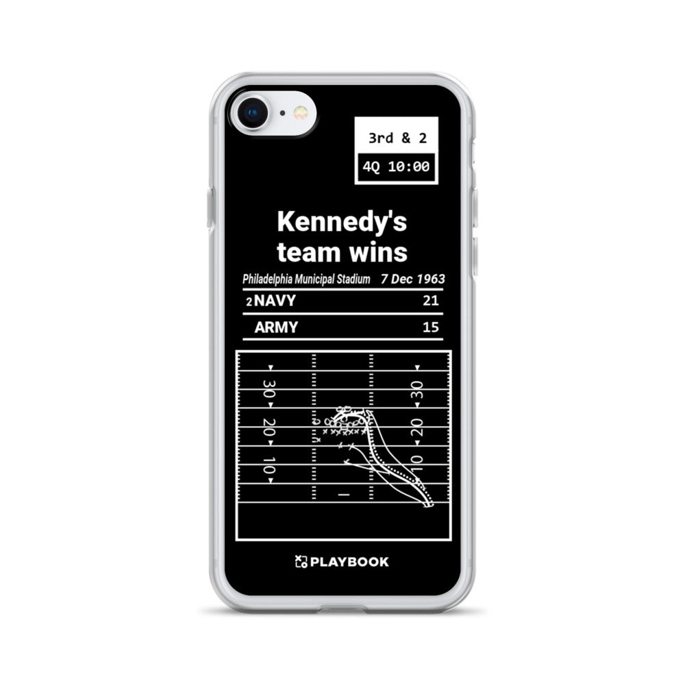 Navy Football Greatest Plays iPhone Case: Undefeated (1963)