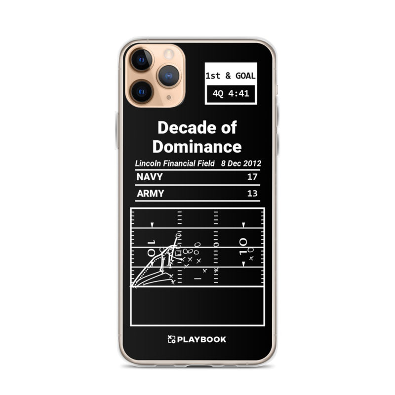 Greatest Navy Football Plays iPhone Case: Decade of Dominance (2012)