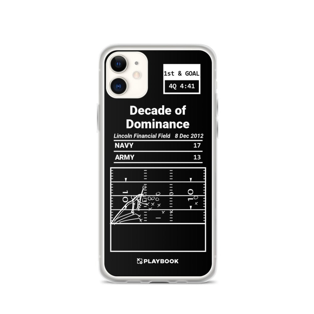 Navy Football Greatest Plays iPhone Case: Decade of Dominance (2012)