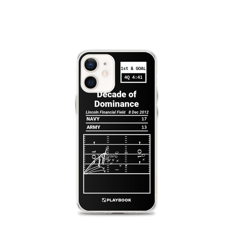 Greatest Navy Football Plays iPhone Case: Decade of Dominance (2012)