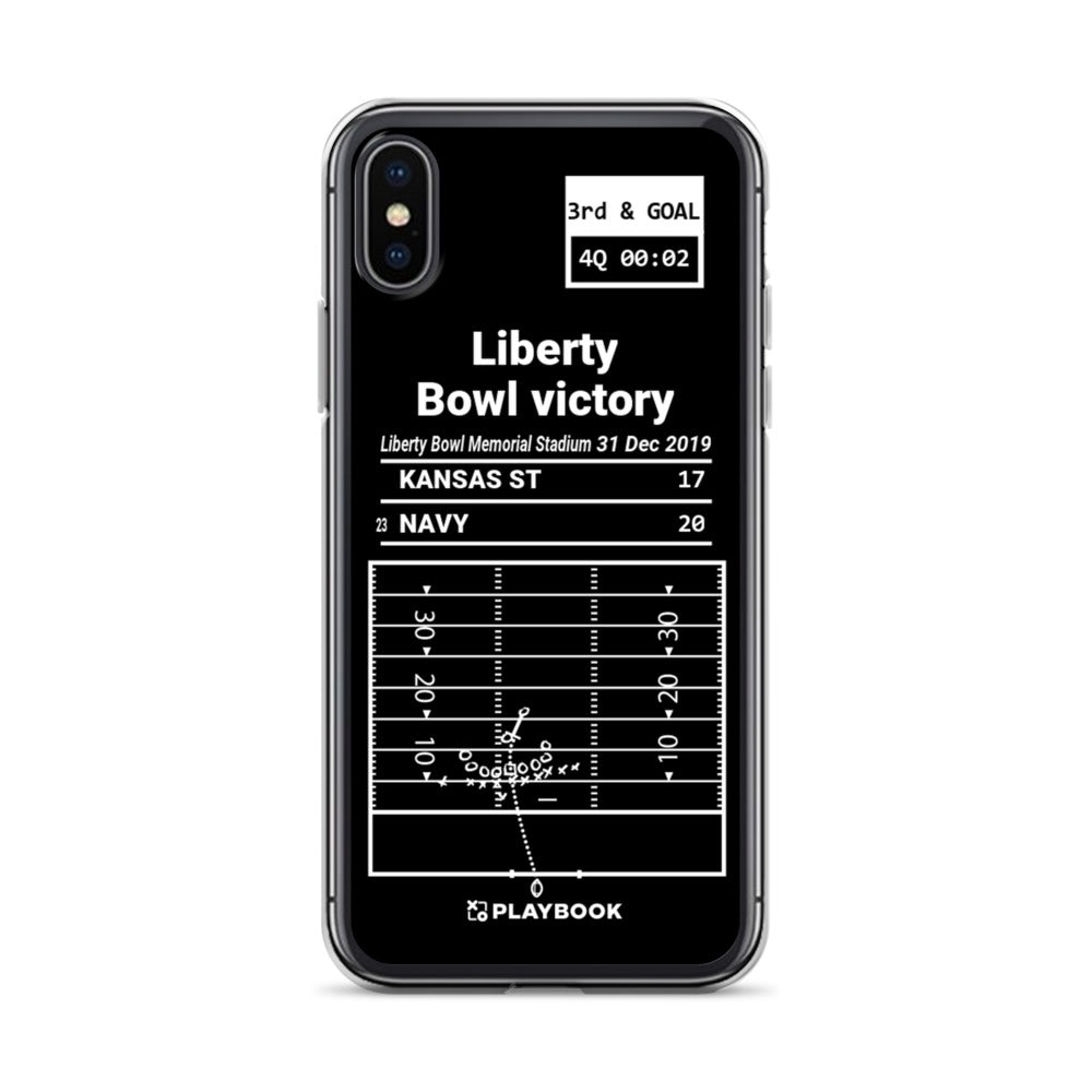 Navy Football Greatest Plays iPhone Case: Liberty Bowl victory (2019)