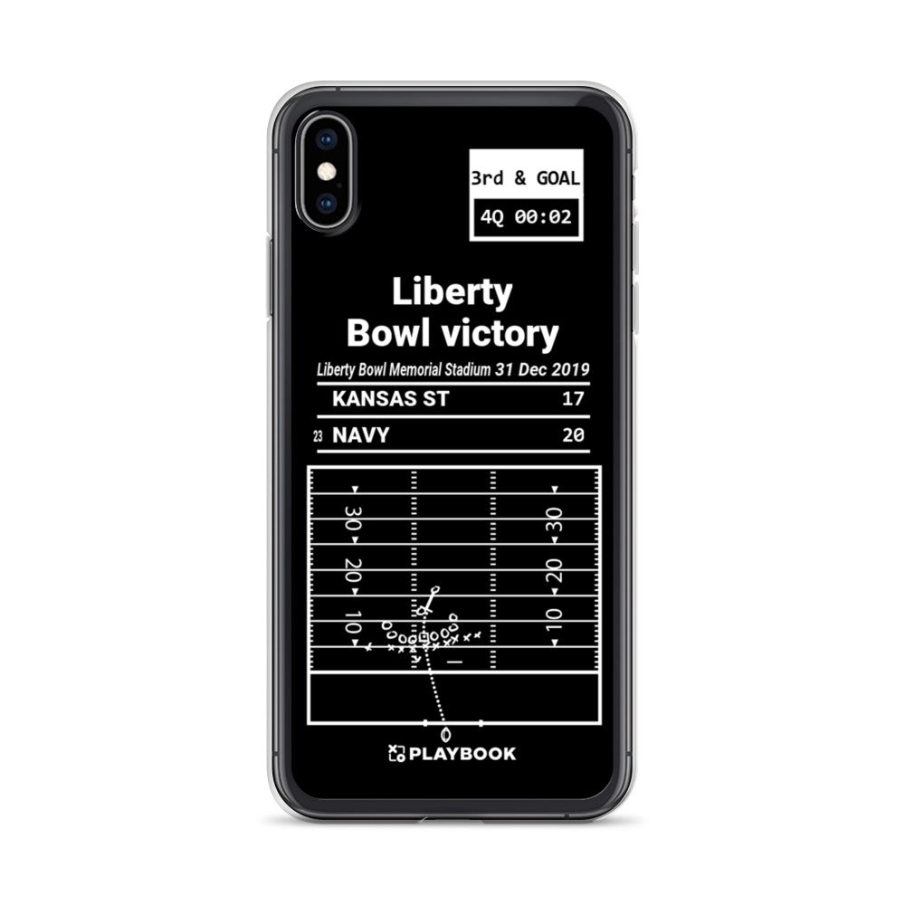 Navy Football Greatest Plays iPhone Case: Liberty Bowl victory (2019)