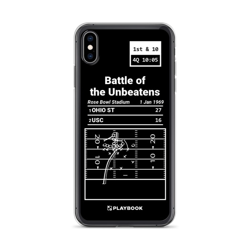 Greatest Ohio State Football Plays iPhone Case: Battle of the Unbeatens (1969)