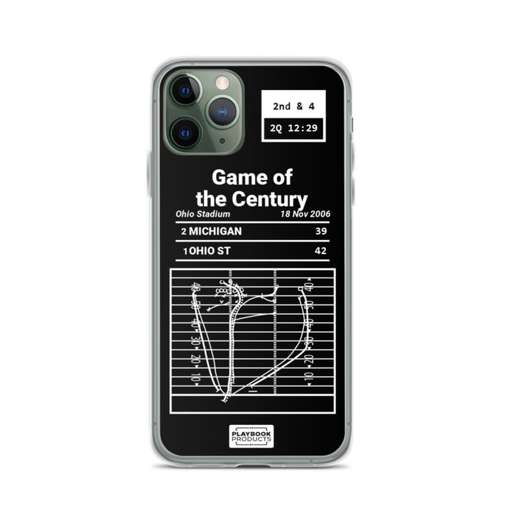 Ohio State Football Greatest Plays iPhone Case: Game of the Century (2006)
