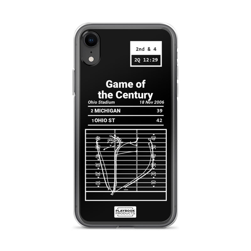 Greatest Ohio State Football Plays iPhone Case: Game of the Century (2006)
