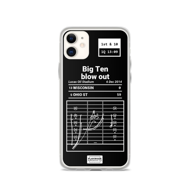 Greatest Ohio State Football Plays iPhone Case: Conference Blowout (2014)