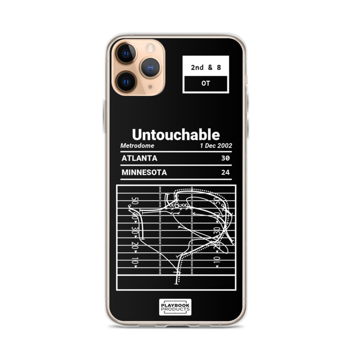 Atlanta Falcons Greatest Plays iPhone Case: Untouchable (2002)