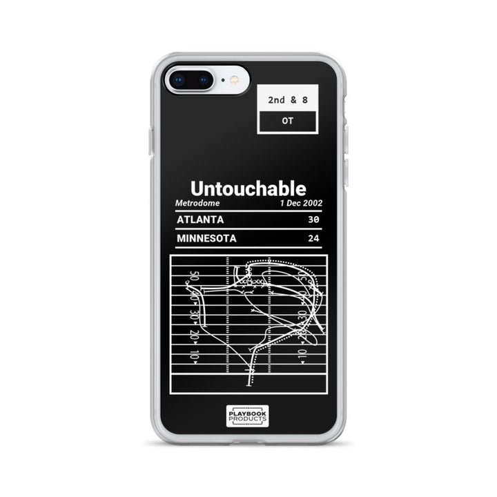 Atlanta Falcons Greatest Plays iPhone Case: Untouchable (2002)