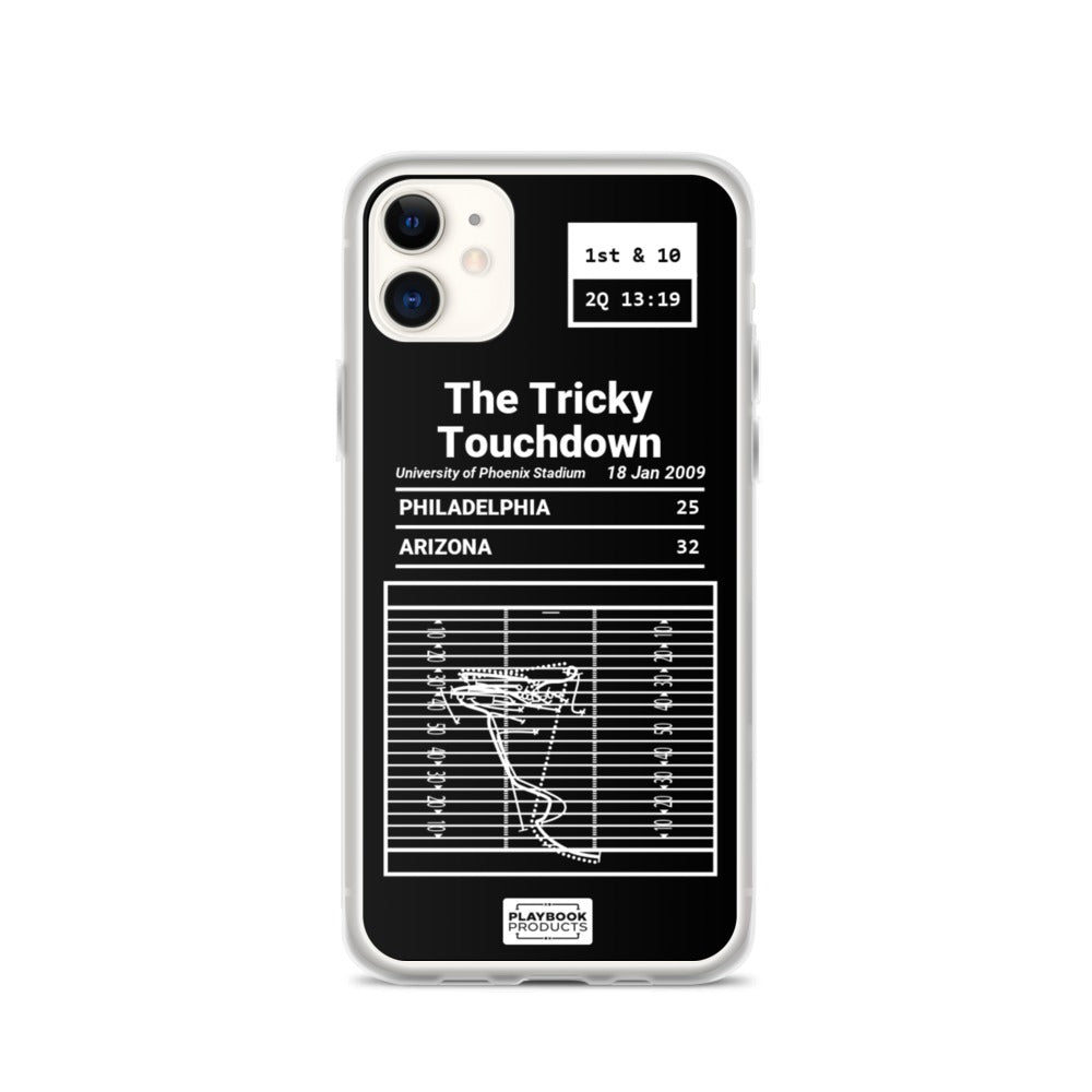 Arizona Cardinals Greatest Plays iPhone Case: The Tricky Touchdown (2009)
