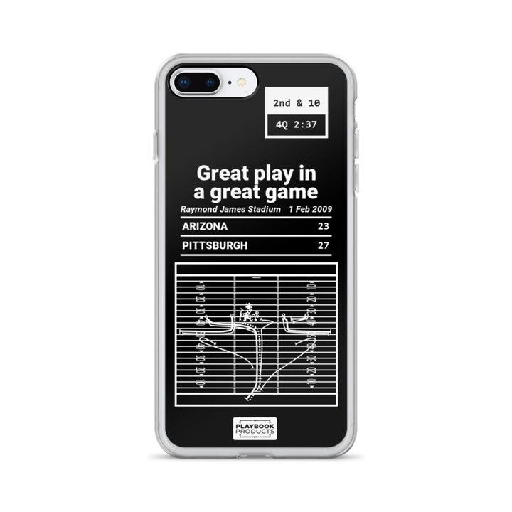 Arizona Cardinals Greatest Plays iPhone Case: Great play in a great game (2009)