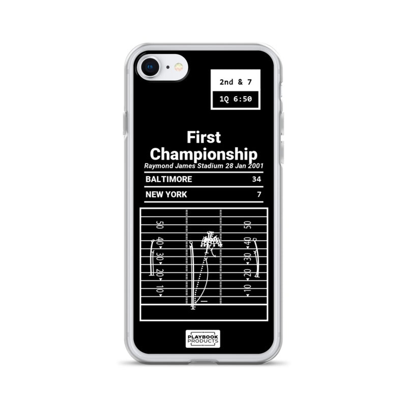 Greatest Ravens Plays iPhone Case: First Championship (2001)