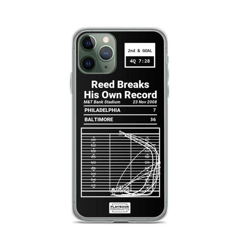 Greatest Ravens Plays iPhone Case: Reed Breaks His Own Record (2008)