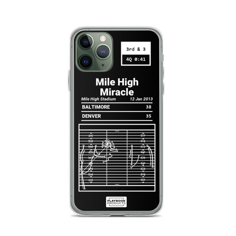 Greatest Ravens Plays iPhone Case: Mile High Miracle (2013)