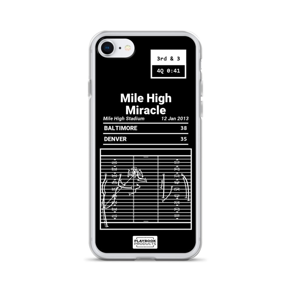 Baltimore Ravens Greatest Plays iPhone Case: Mile High Miracle (2013)