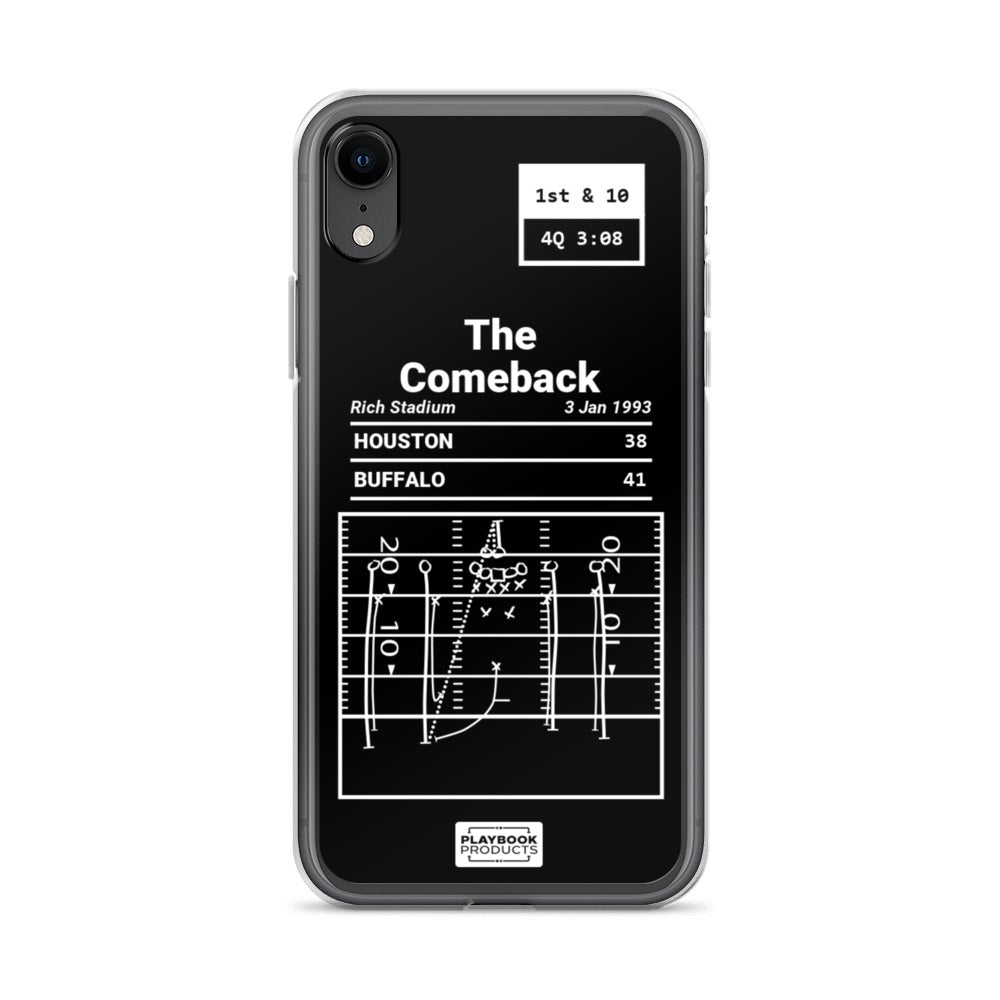 Buffalo Bills Greatest Plays iPhone Case: The Comeback (1993)