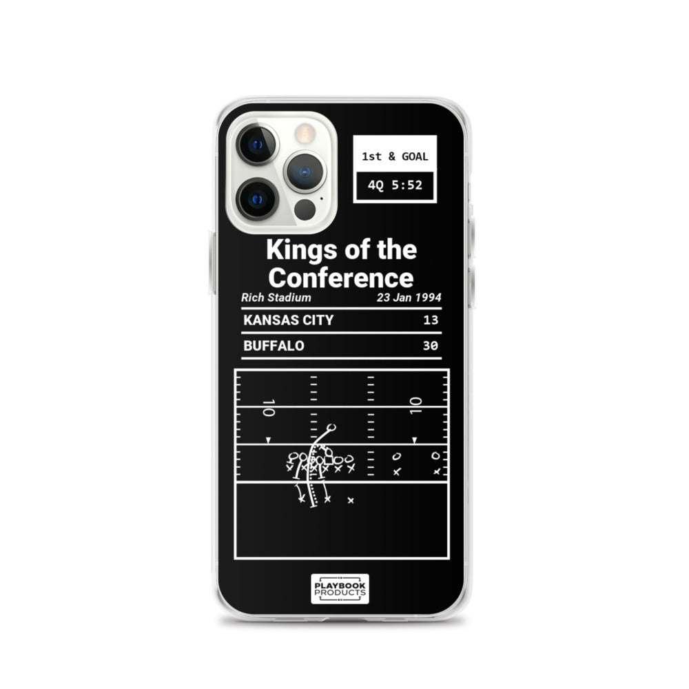 Buffalo Bills Greatest Plays iPhone Case: Kings of the Conference (1994)
