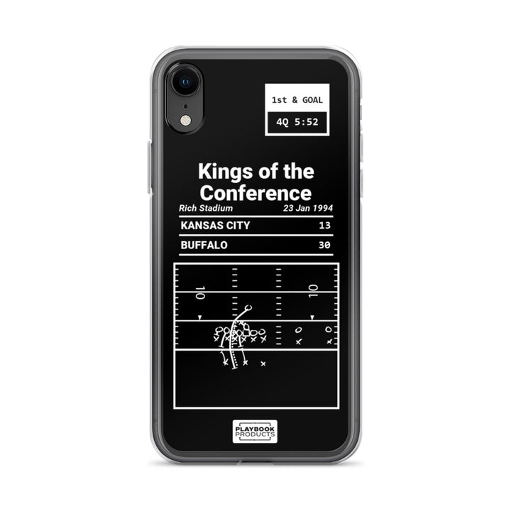 Buffalo Bills Greatest Plays iPhone Case: Kings of the Conference (1994)