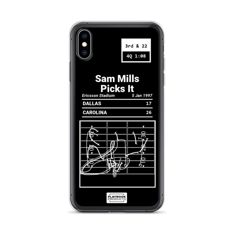 Greatest Panthers Plays iPhone Case: Sam Mills Picks It (1997)