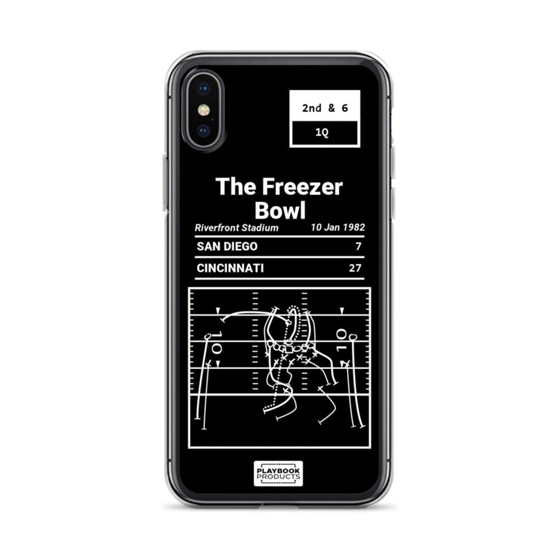 Greatest Bengals Plays iPhone Case: The Freezer Bowl (1982)