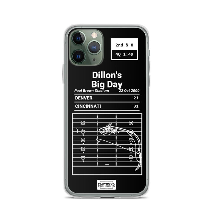 Cincinnati Bengals Greatest Plays iPhone Case: Dillon's Big Day (2000)