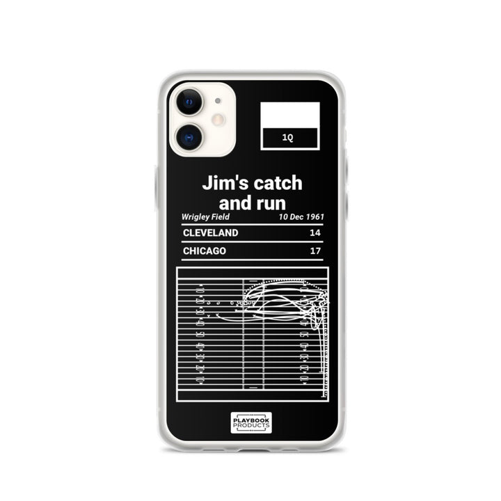 Cleveland Browns Greatest Plays iPhone Case: Jim's catch and run (1961)