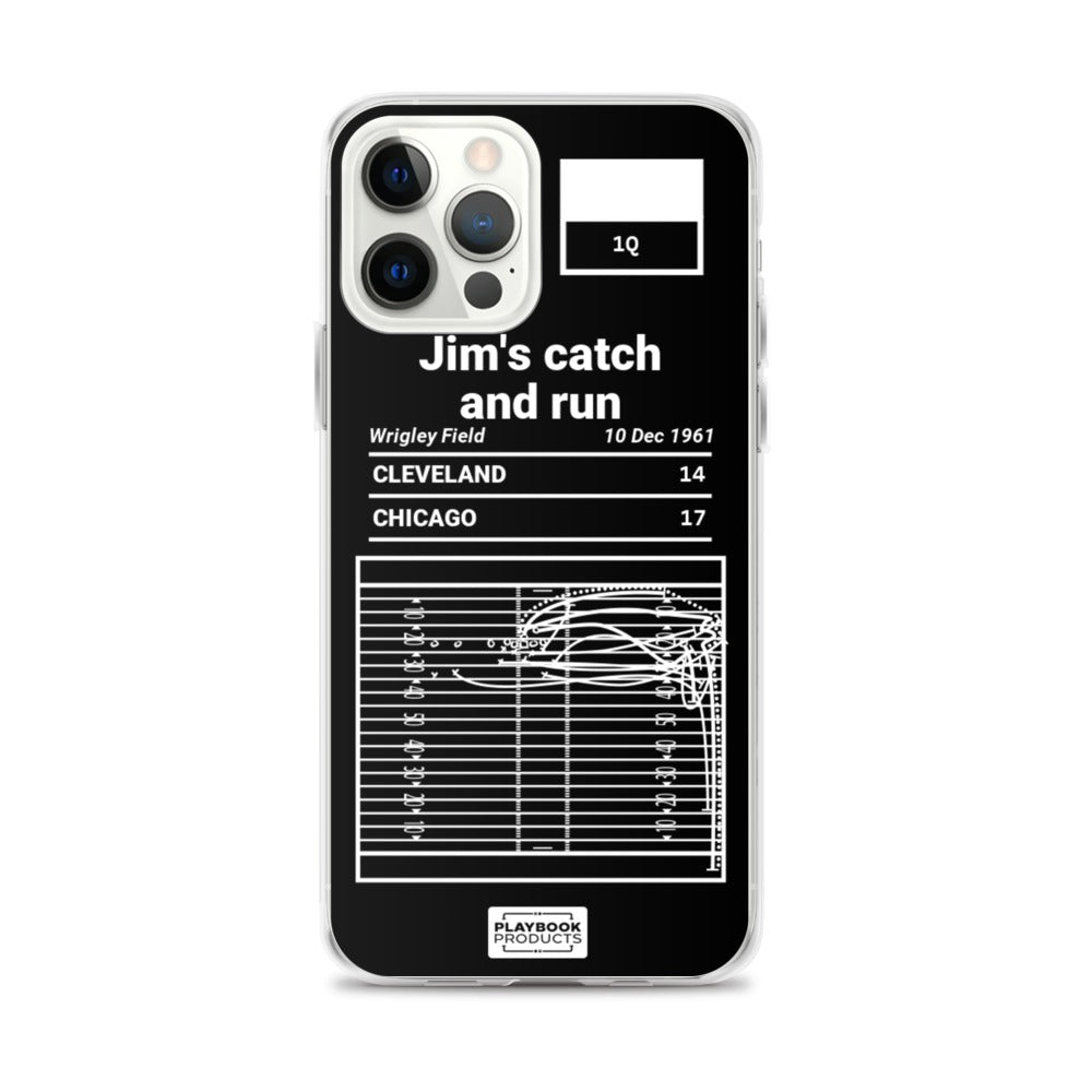 Cleveland Browns Greatest Plays iPhone Case: Jim's catch and run (1961)