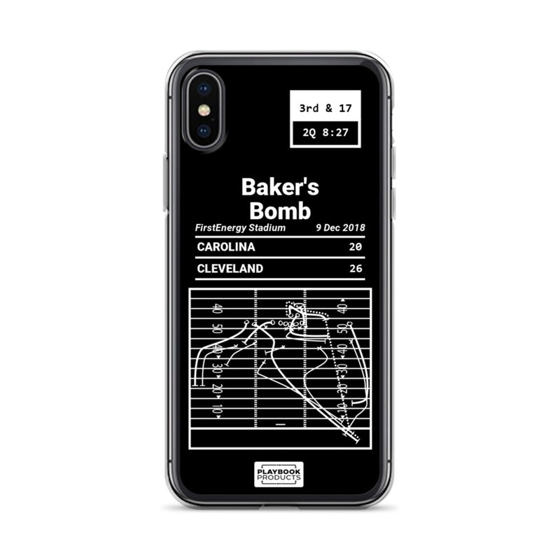 Greatest Browns Plays iPhone Case: Baker&