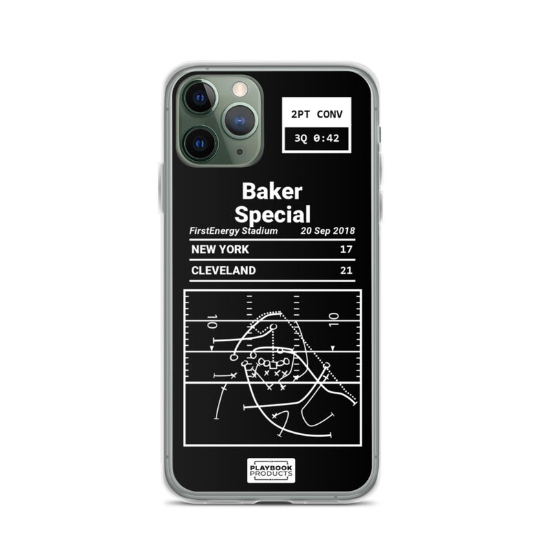 Cleveland Browns Greatest Plays iPhone Case: Baker Special (2018)