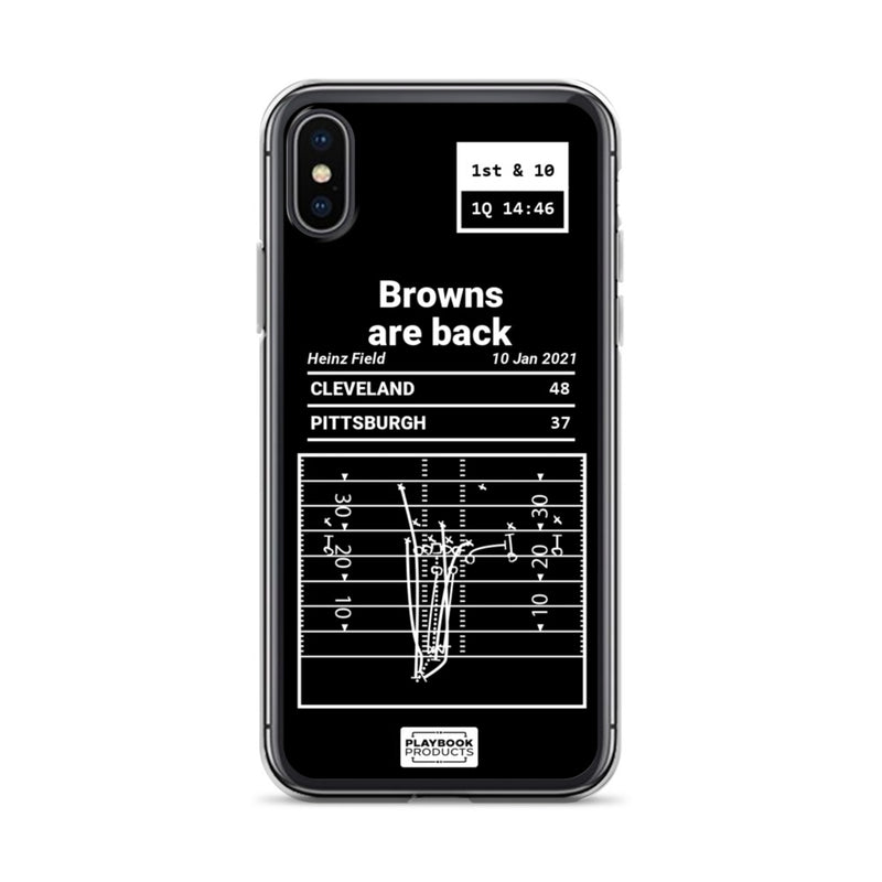 Greatest Browns Plays iPhone Case: Browns are back (2021)