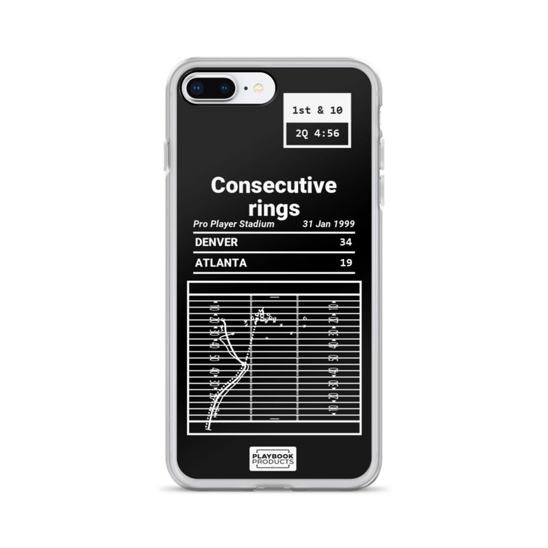Greatest Broncos Plays iPhone Case: Consecutive rings (1999)