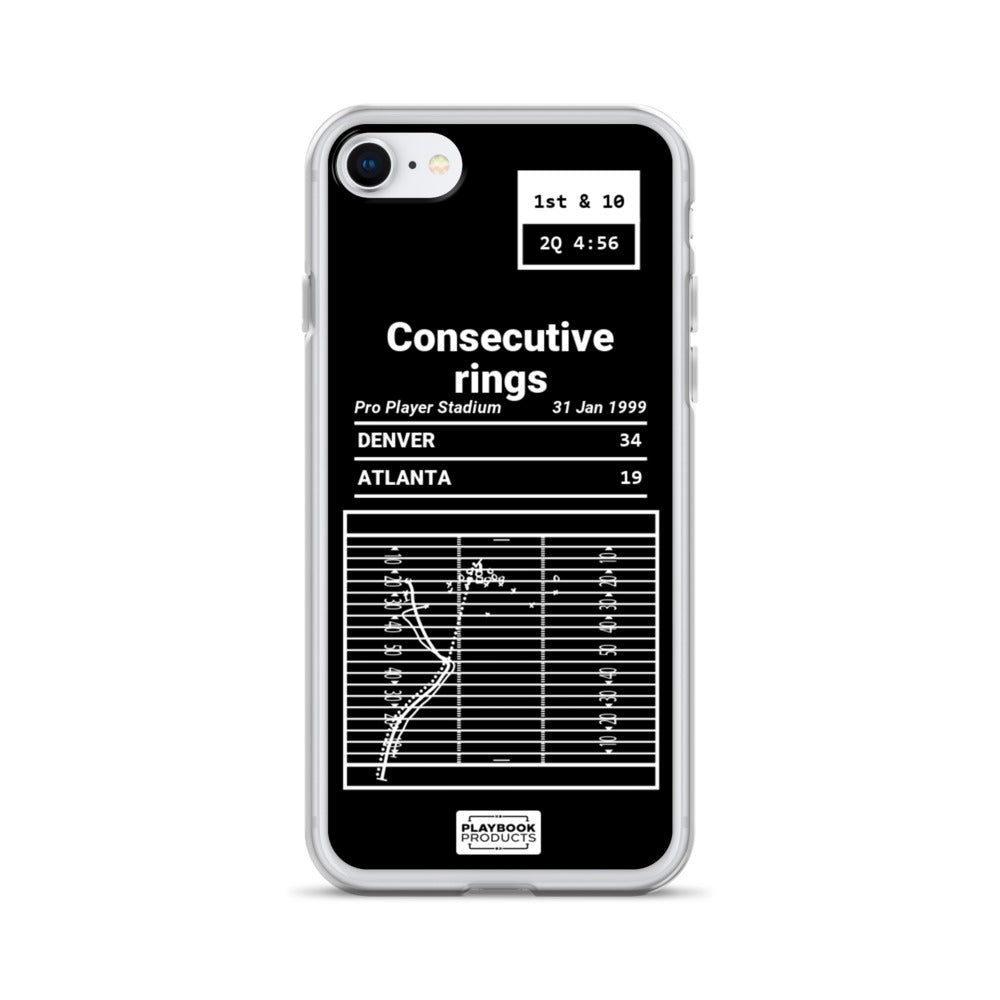 Denver Broncos Greatest Plays iPhone Case: Consecutive rings (1999)