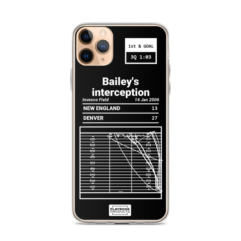 Greatest Broncos Plays iPhone Case: Bailey&
