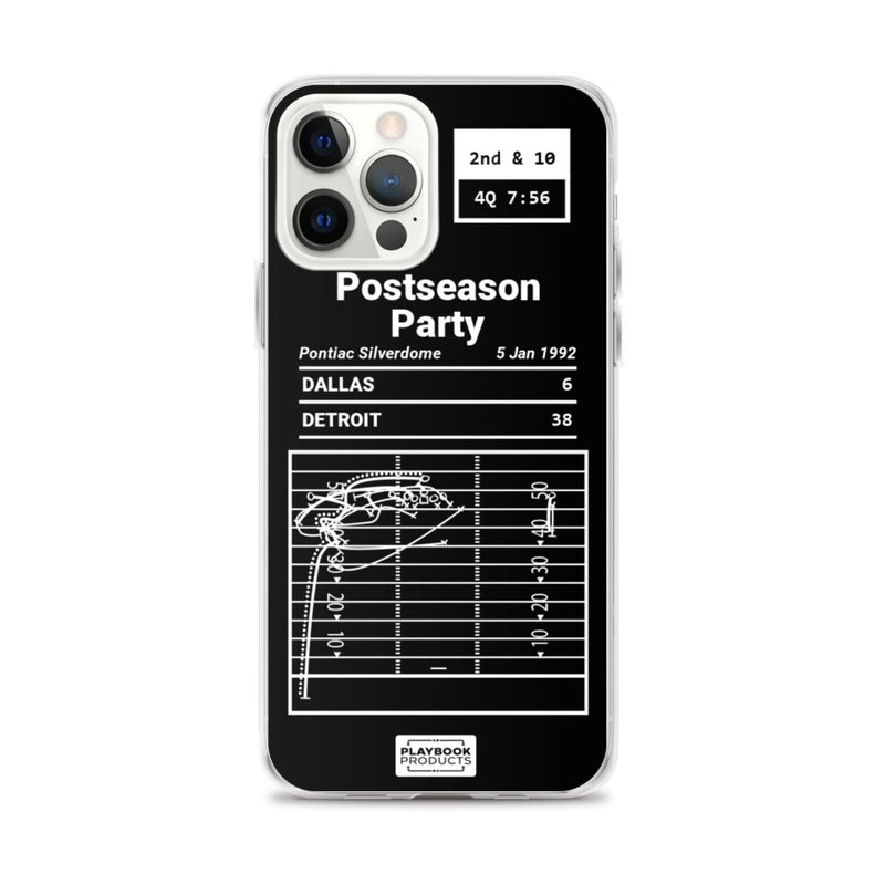 Greatest Lions Plays iPhone Case: Postseason Party (1992)